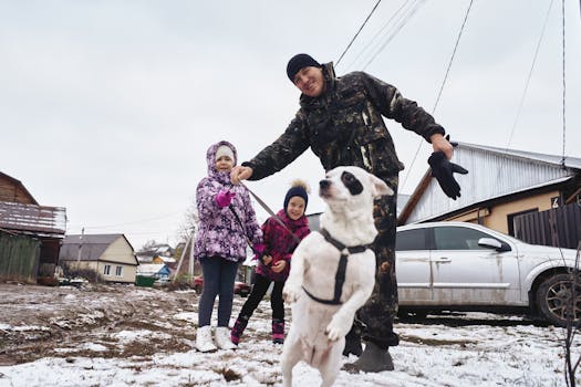 rural family looking at housing options