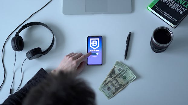 a digital budgeting app on a smartphone