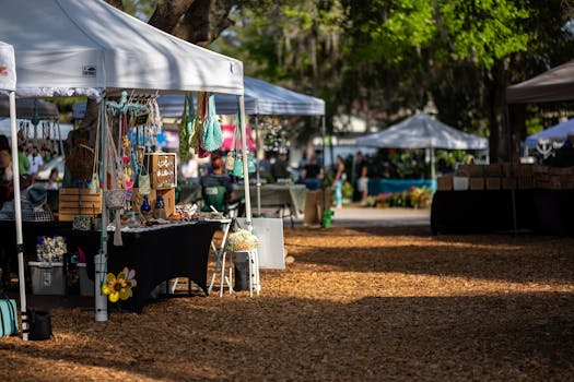 local crafts at a fair