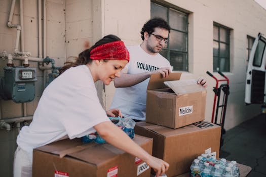 food pantry distribution event