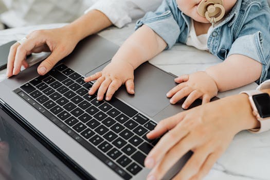 family working together on finances