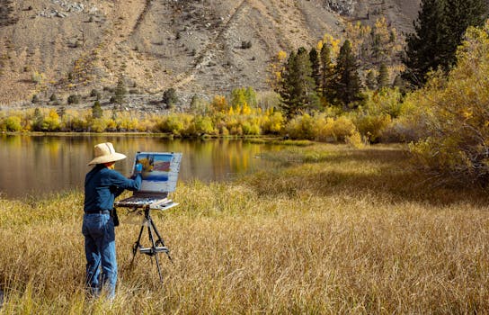 rural artist painting