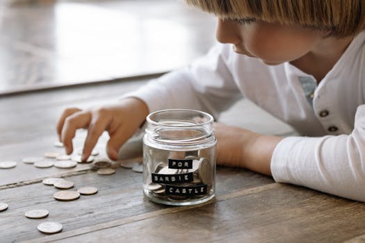 family celebrating financial goals