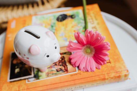 colorful piggy bank