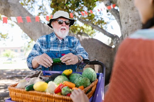 homegrown vegetables ready for sale at a local market