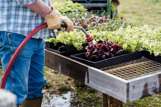 growing vegetables garden