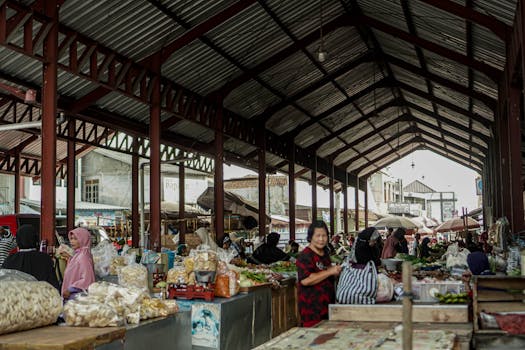 local market scene