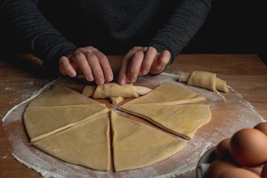 hands creating handmade goods