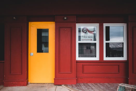 grocery store exterior in a small town