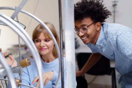 students engaged in science lab